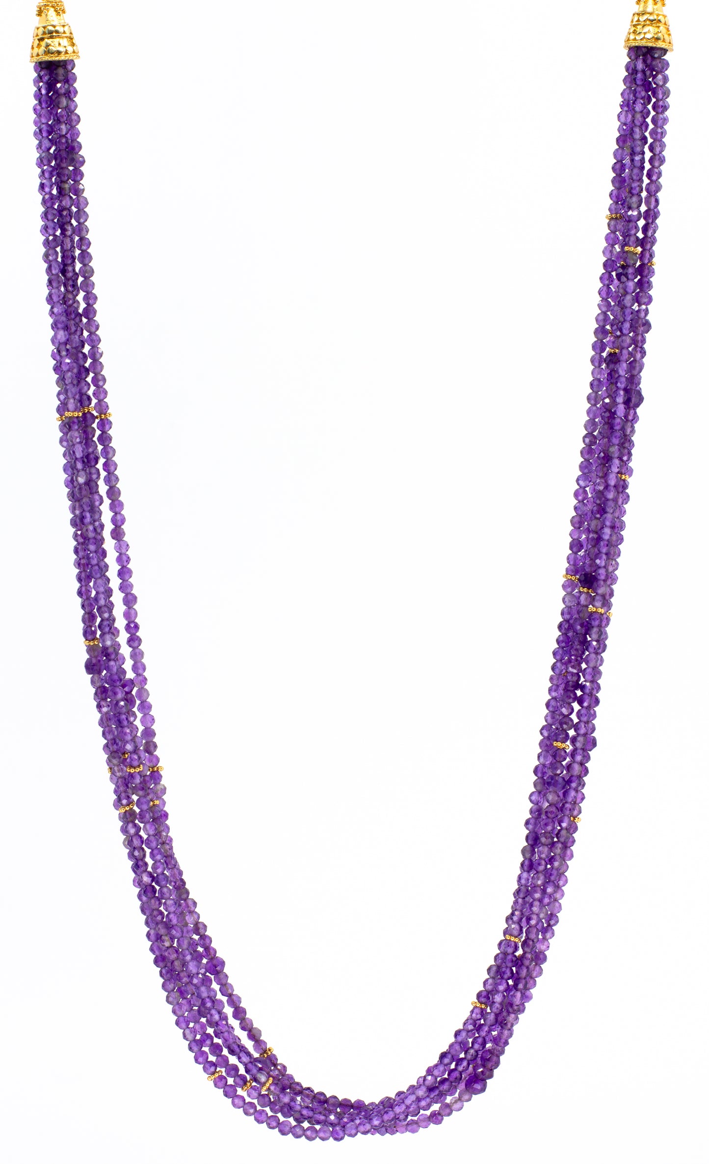 Amethyst Six Strand Necklace