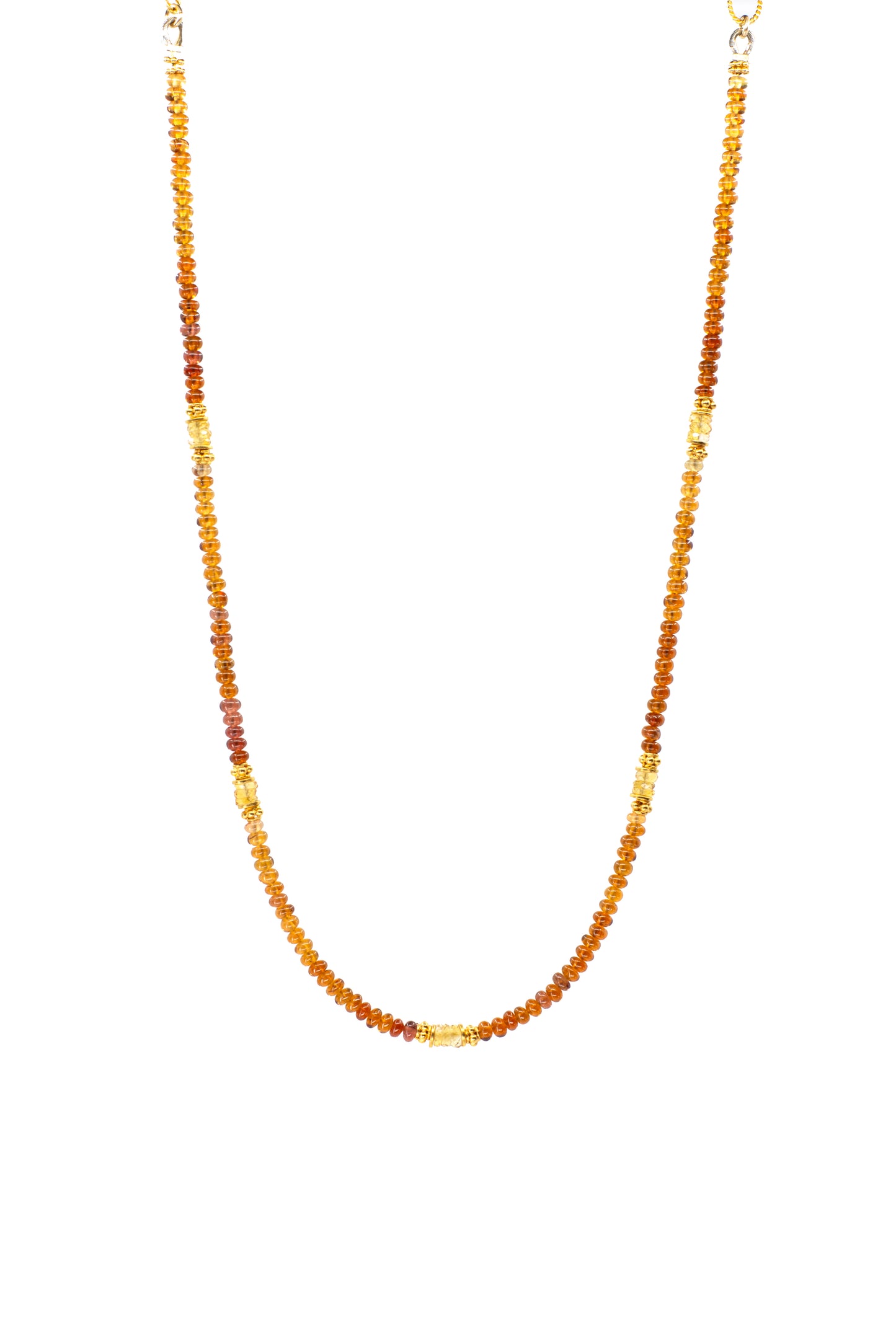 Hessonitre Garnet with Citrine Accents